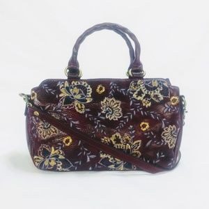 PATRICIA NASH EMBROIDERED LEATHER CROSSBODY NWOT